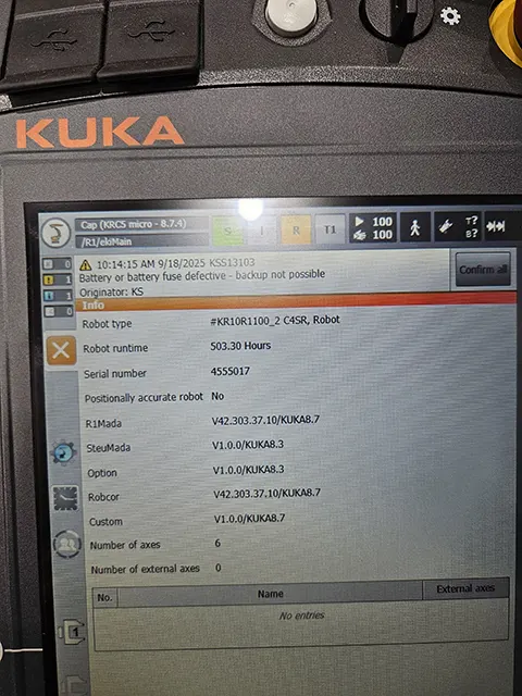 KUKA KR10 R1100